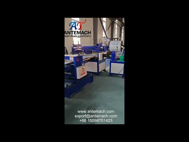 Cizalla automática servoaccionada para línea de producción de tambores de acero