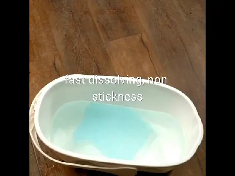 Floor detergent sheet